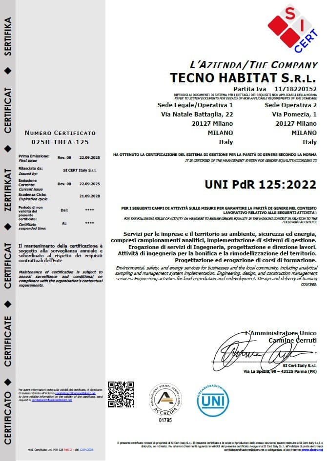 Certificazione parità di genere